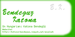 bendeguz katona business card